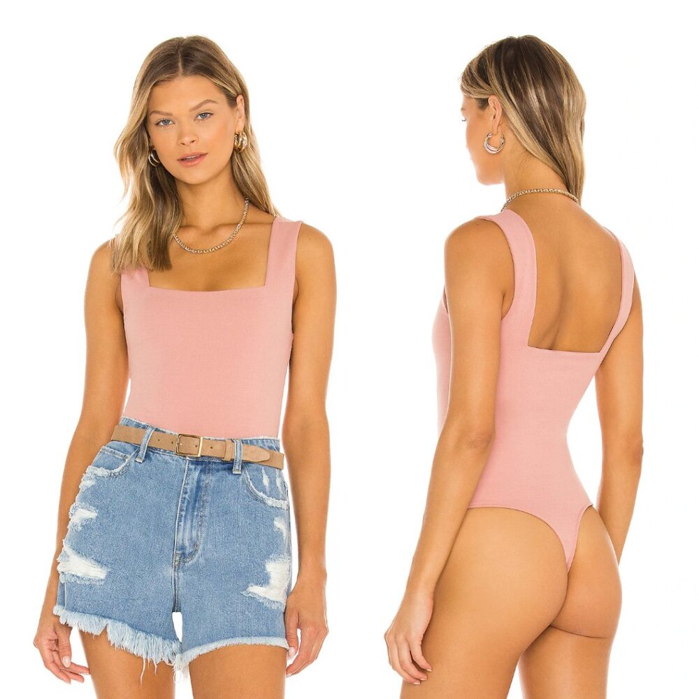 Show Me Your Mumu Dory Thong Bodysuit Dusty Pink Coastal Cowgirl Coquette Preppy